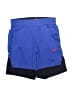 Nike 100% Polyester Color Block Blue Athletic Shorts Size S (kids) - photo 1
