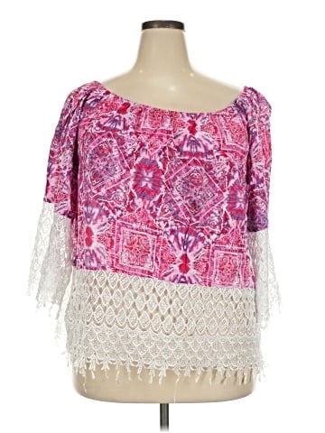 Rouge 3/4 Sleeve Blouse (view 1)