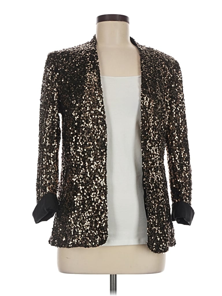 Pre-owned Sam Edelman Blazer Jacket In Gold