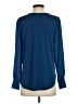 Ann Taylor 100% Polyester Blue Long Sleeve Blouse Size S - photo 2