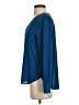 Ann Taylor 100% Polyester Blue Long Sleeve Blouse Size S - photo 5