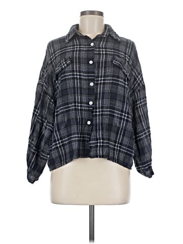 Tiny 3/4 Sleeve Button-Down Shirt (view 1)