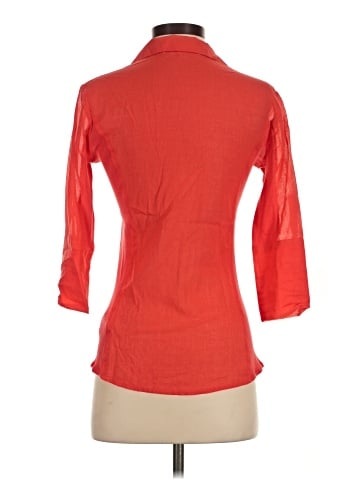 Max Studio 3/4 Sleeve Button-Down Shirt (view 2)