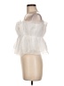 Francesca's 100% Polyester White Sleeveless Blouse Size M - photo 5