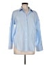 Zara Blue Long Sleeve Button-Down Shirt Size M - photo 1