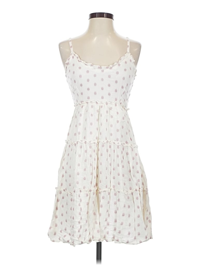 Pre-owned Sim & Sam Casual Dress In Ivory