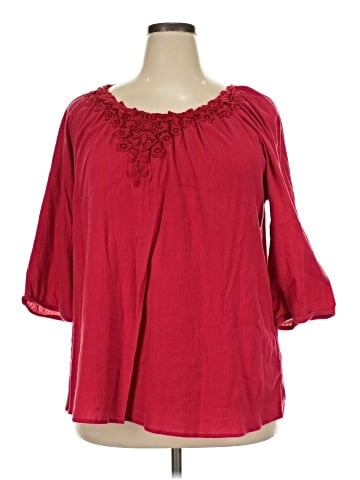 Catherines 3/4 Sleeve Blouse (view 1)