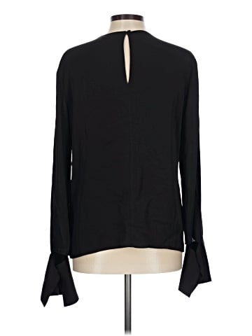 Milly Long Sleeve Silk Top (view 2)