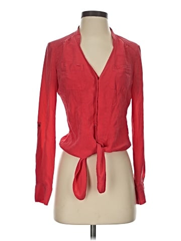 Bebe 3/4 Sleeve Silk Top (view 1)