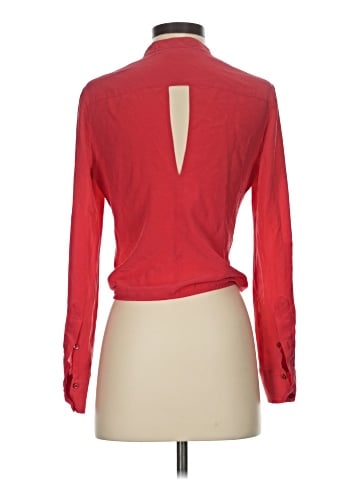 Bebe 3/4 Sleeve Silk Top (view 2)