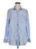 Gap 100% Linen Blue Long Sleeve Button-Down Shirt Size M - photo 1