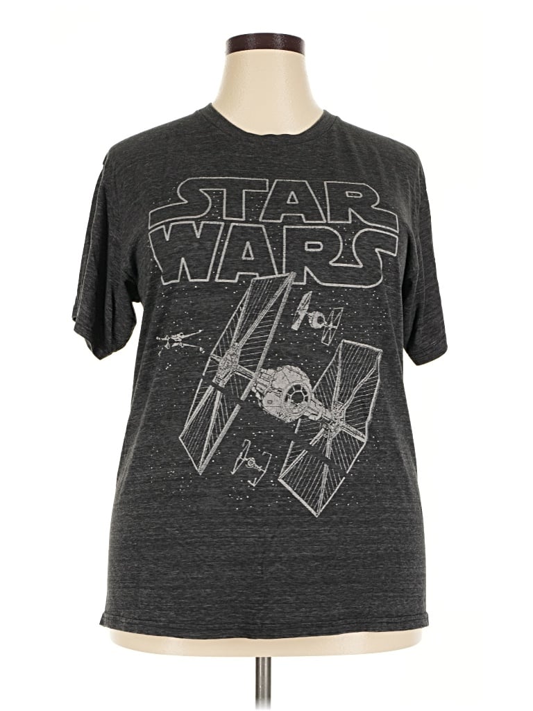 Pre-owned Star Wars Short Sleeve T-shirt In Gray