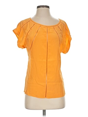 Trina Turk Short Sleeve Silk Top (view 1)