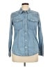 Universal Thread Blue Long Sleeve Button-Down Shirt Size 14 - photo 1