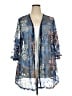 Catherines 100% Nylon Blue Kimono Size 2X - photo 1