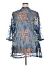 Catherines 100% Nylon Blue Kimono Size 2X - photo 2