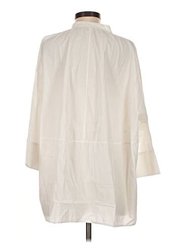 Cos 3/4 Sleeve Button-Down Shirt (view 2)