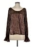 Ramy Brook 100% Polyester Brown Long Sleeve Blouse Size M - photo 1