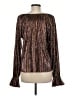 Ramy Brook 100% Polyester Brown Long Sleeve Blouse Size M - photo 2