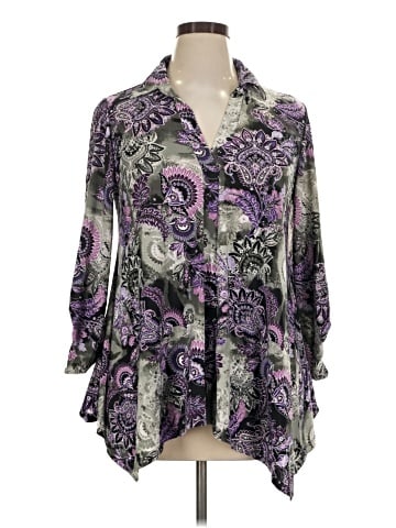 Essentials 3/4 Sleeve Blouse (view 1)