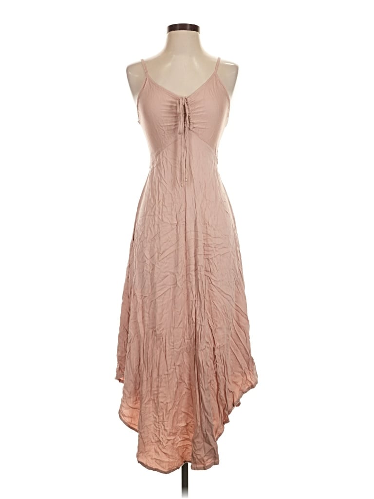 Pre-owned Final Touch Casual Dress In Tan