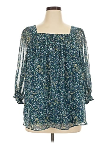LC Lauren Conrad 3/4 Sleeve Blouse (view 1)