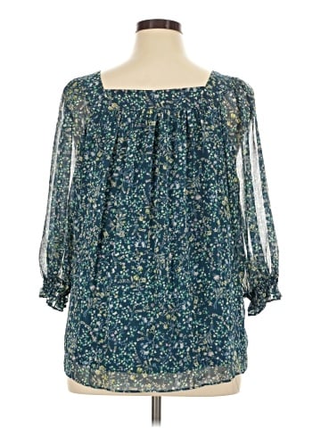 LC Lauren Conrad 3/4 Sleeve Blouse (view 2)