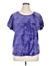 Cato Purple Short Sleeve Blouse Size XL - photo 1