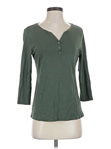 Style&Co Long Sleeve Henley (view 1)