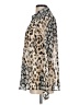 ASOS Animal Print Silver Long Sleeve Blouse Size 12 - photo 5