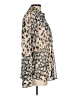 ASOS Animal Print Silver Long Sleeve Blouse Size 12 - photo 4