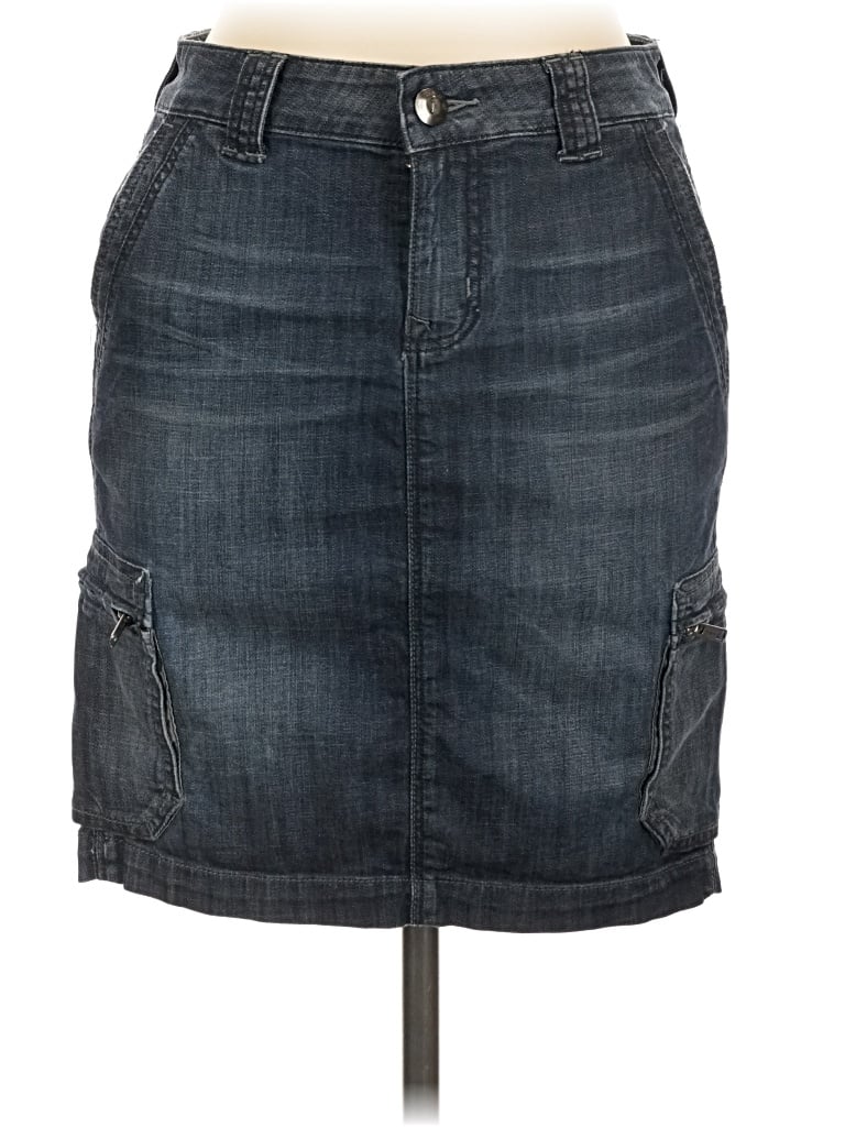 Pre-owned Level 99 Denim Skirt In Blue