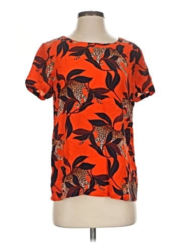 Ann Taylor Short Sleeve Silk Top (view 1)