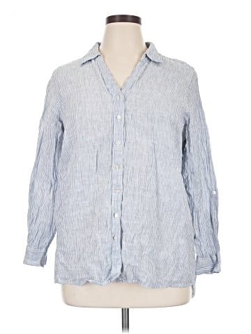 Sigrid Olsen Long Sleeve Button-Down Shirt (view 1)
