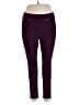 Venezia Solid Purple Active Pants Size 14 - photo 1