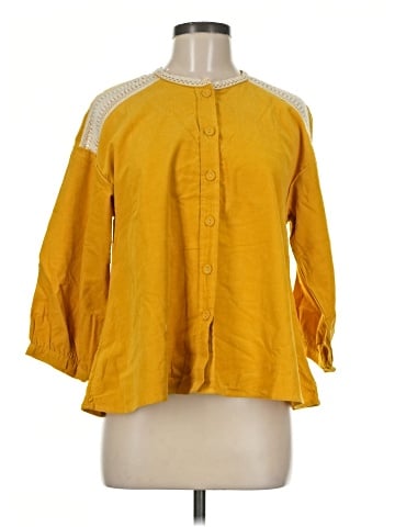 Zara Basic 3/4 Sleeve Blouse (view 1)