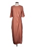 ASOS 100% Polyester Solid Brown Casual Dress Size 10 - photo 1