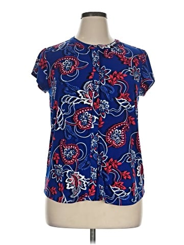 Dana Buchman Short Sleeve Blouse (view 1)