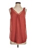 Soft Surroundings 100% Polyester Orange Sleeveless Blouse Size XS - photo 1