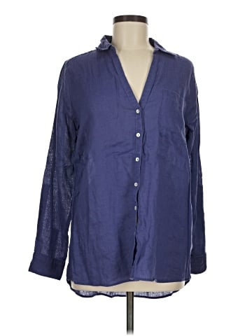 Sigrid Olsen Long Sleeve Button-Down Shirt (view 1)