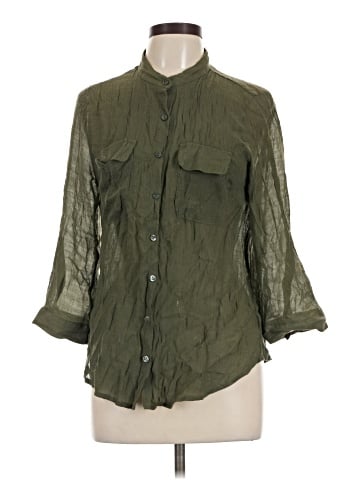 B.wear 3/4 Sleeve Button-Down Shirt (view 1)
