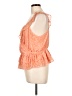 Express 100% Polyester Orange Sleeveless Blouse Size L - photo 5