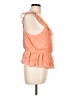 Express 100% Polyester Orange Sleeveless Blouse Size L - photo 4
