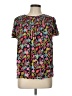 Boden Floral Black Short Sleeve Blouse Size 12 - photo 1