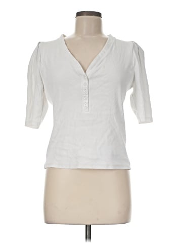 White House Black Market Short Sleeve Blouse (view 1)