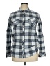 Volcom 100% Cotton Plaid Blue Long Sleeve Button-Down Shirt Size 14 - photo 1