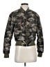 Topshop 100% Polyester Camo Green Jacket Size 2 - photo 1