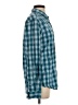Old Navy Checkered-gingham Teal Long Sleeve Button-Down Shirt Size S - photo 4