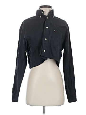 Tommy Jeans Long Sleeve Button-Down Shirt (view 1)
