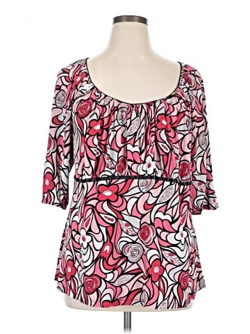 AB Studio 3/4 Sleeve Blouse (view 1)